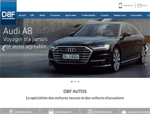 Tablet Screenshot of dbf-autos.fr
